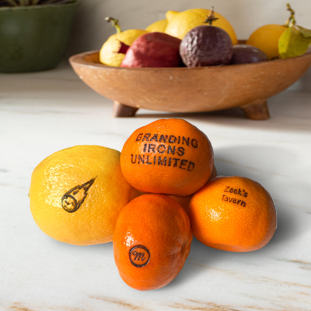 Light Use Custom Branding Iron for Citrus and Garnishes - Design Online