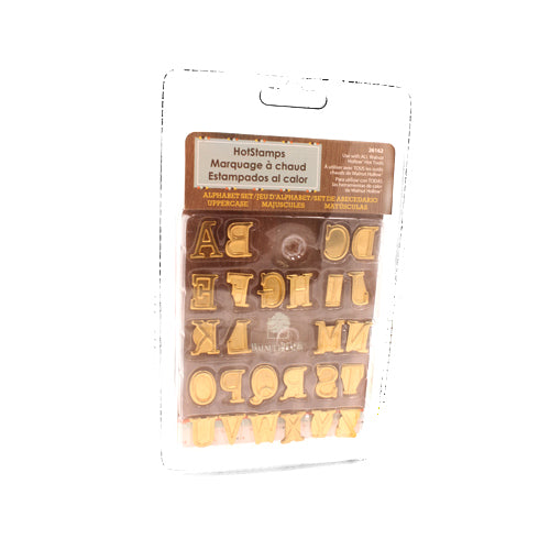 Wood Burning Alphabet Pyrography Stamps Kit Hotstamp Set Lower  Personalization