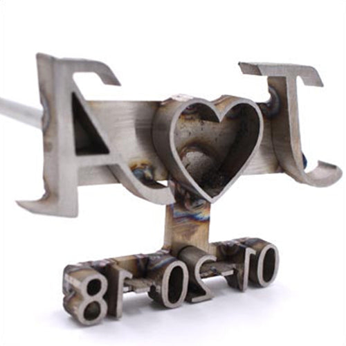 Personalized Unity Wedding Branding Iron - 14 Inch Handle