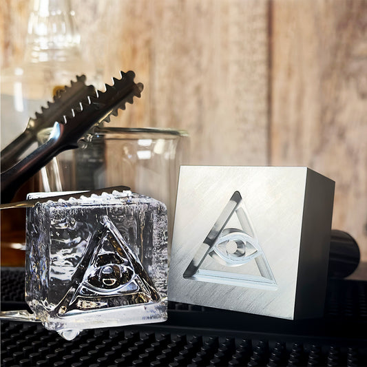 Custom Sunk Engraved Aluminum Ice Stamp