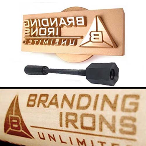 Custom Fire Heated Branding Iron - Brass