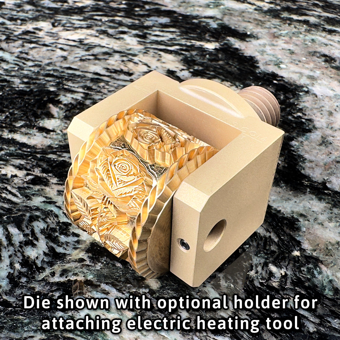 Roll Die Branding Iron For Leather Or Foil Stamping
