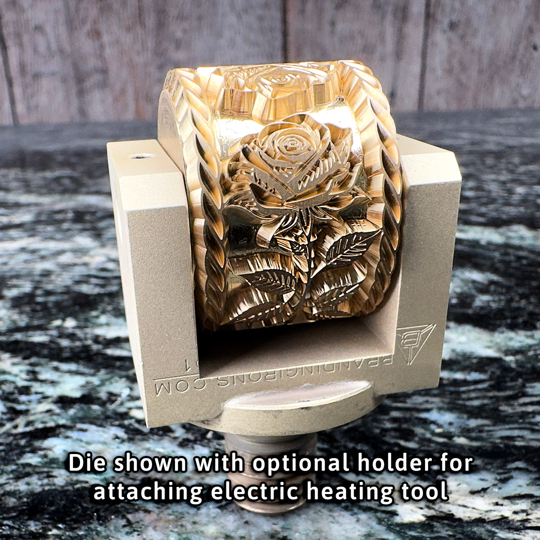 Roll Die Branding Iron For Leather Or Foil Stamping