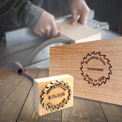Beaver branding iron for wood